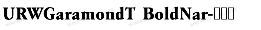 URWGaramondT BoldNar字体转换